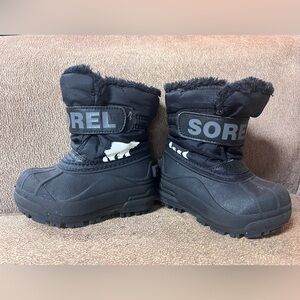Sorel Black Snow Boots with Fur Lining